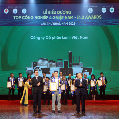 Lumi Việt Nam vinh dự nhận giải thưởng TOP Công nghiệp 4.0 Việt Nam – Industrie 4.0 Award